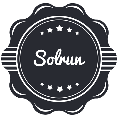 Solrun badge logo