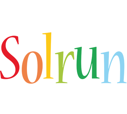 Solrun birthday logo