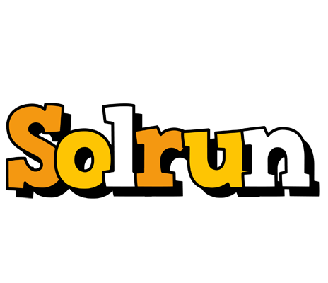 Solrun cartoon logo