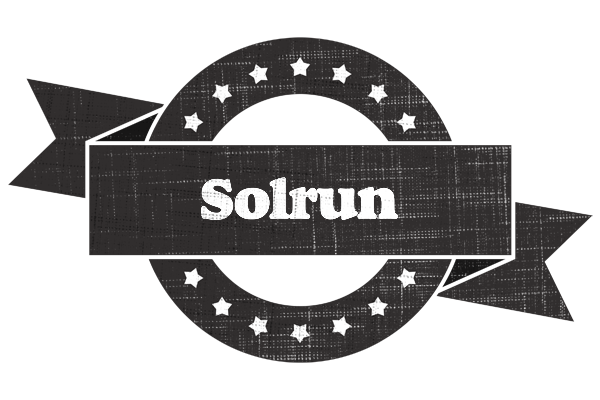 Solrun grunge logo