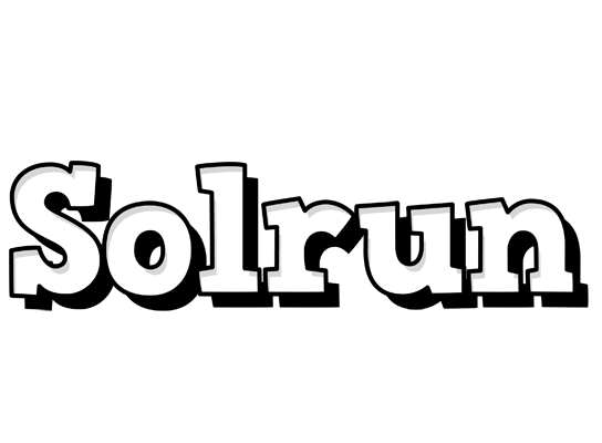 Solrun snowing logo