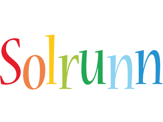 Solrunn birthday logo
