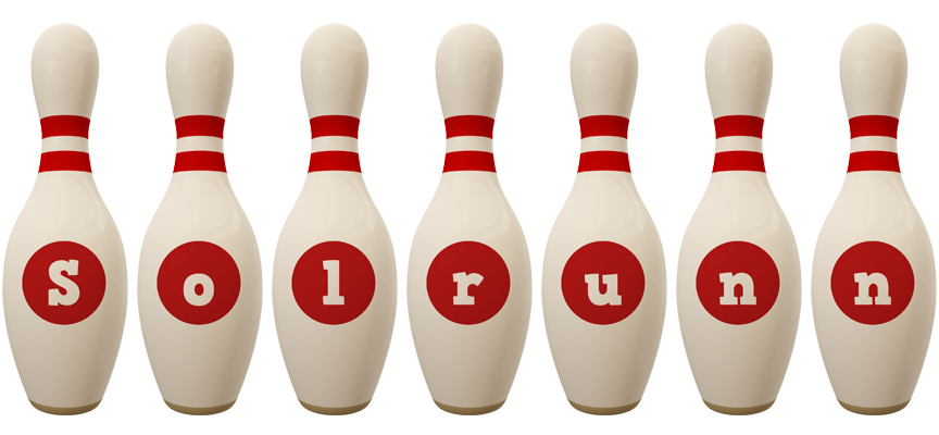 Solrunn bowling-pin logo