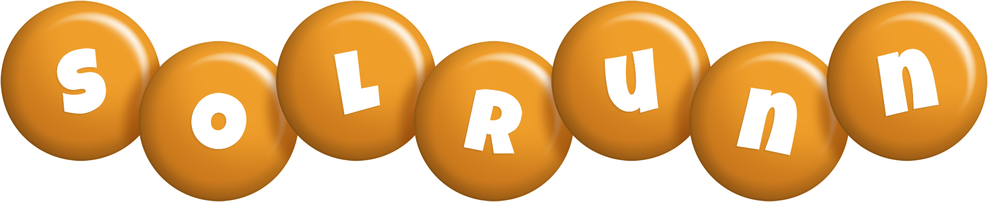 Solrunn candy-orange logo