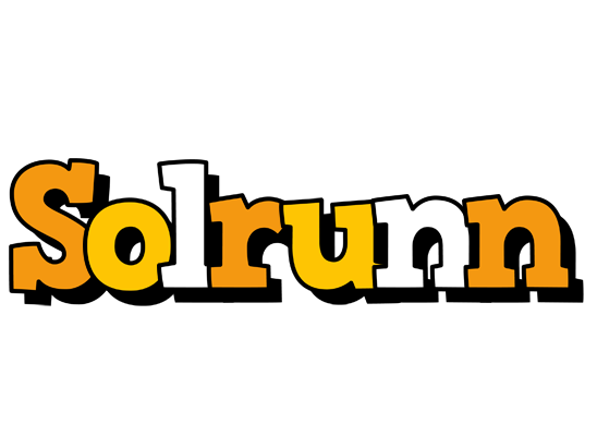 Solrunn cartoon logo