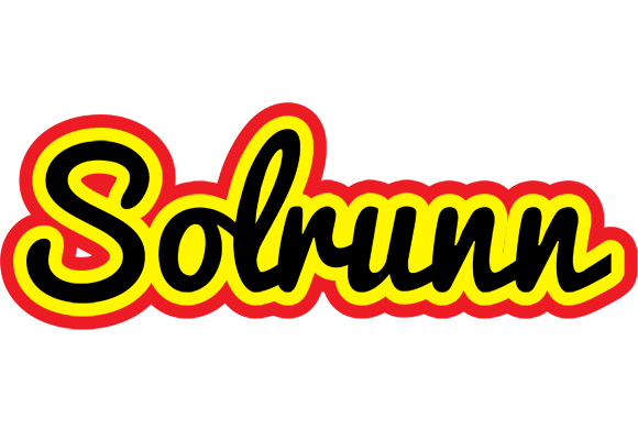 Solrunn flaming logo