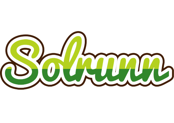 Solrunn golfing logo