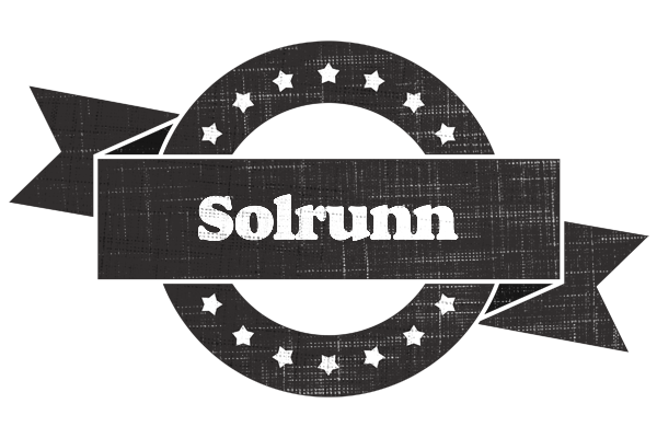 Solrunn grunge logo