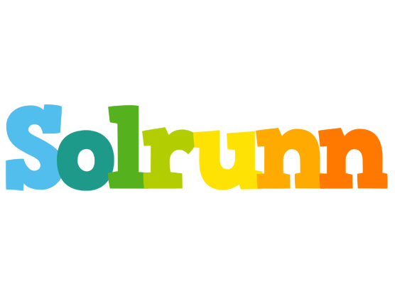 Solrunn rainbows logo