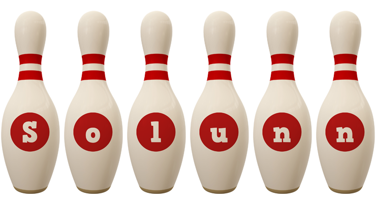 Solunn bowling-pin logo