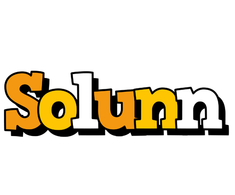 Solunn cartoon logo