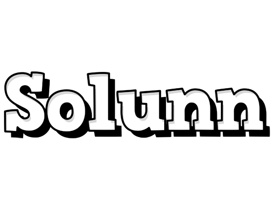 Solunn snowing logo