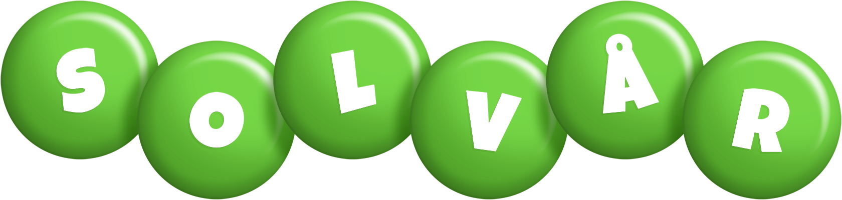 Solvår candy-green logo