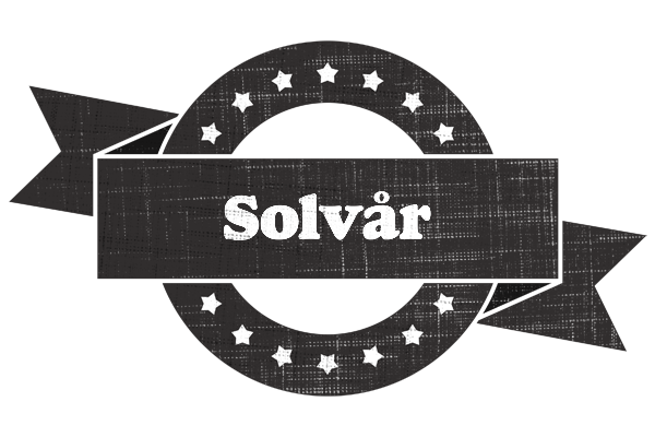 Solvår grunge logo