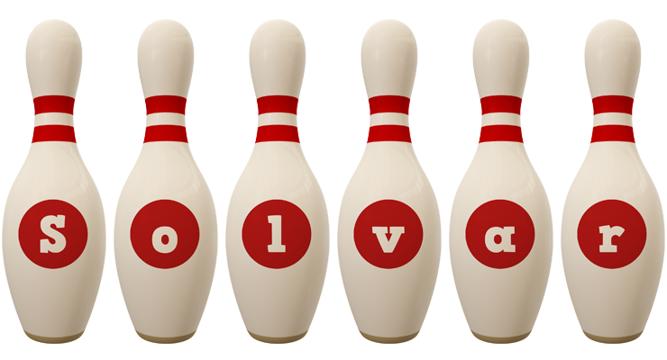 Solvar bowling-pin logo