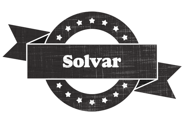 Solvar grunge logo