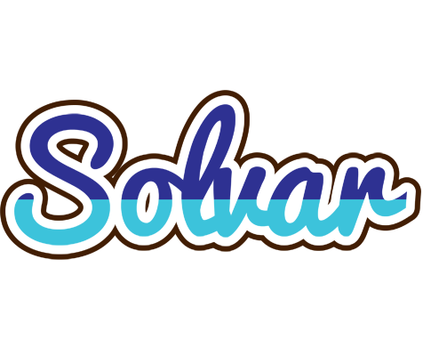 Solvar raining logo