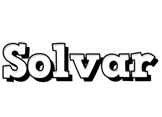 Solvar snowing logo