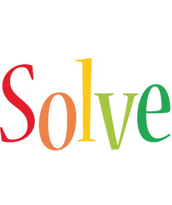 Solve birthday logo