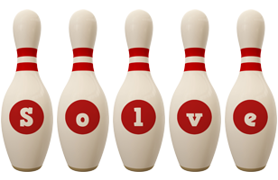 Solve bowling-pin logo