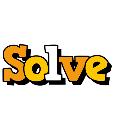 Solve cartoon logo