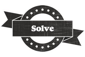 Solve grunge logo
