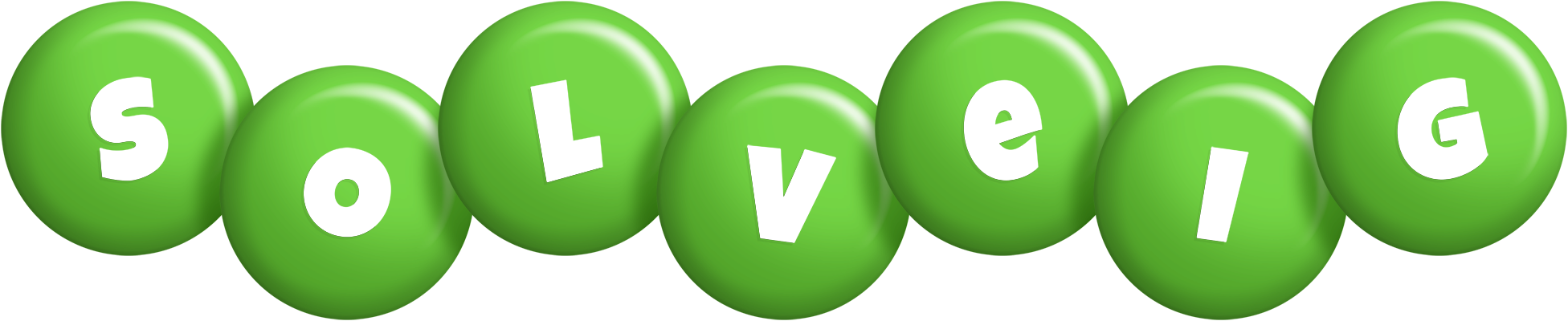 Solveig candy-green logo