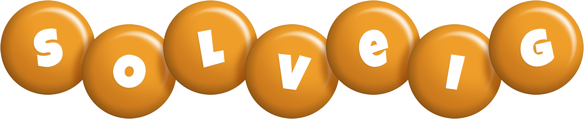 Solveig candy-orange logo