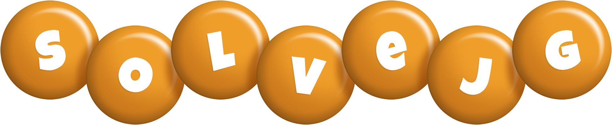 Solvejg candy-orange logo
