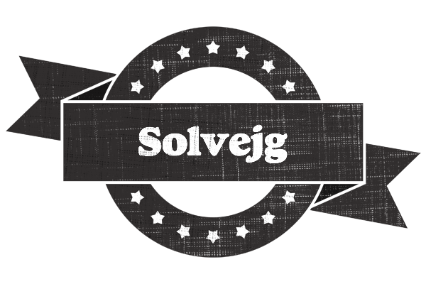 Solvejg grunge logo