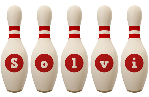 Solvi bowling-pin logo