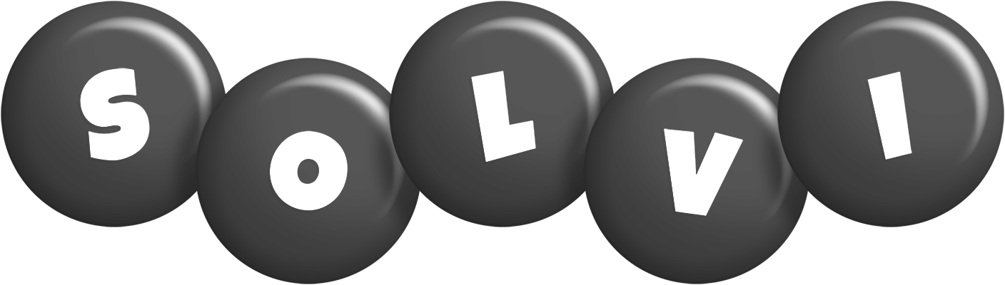Solvi candy-black logo