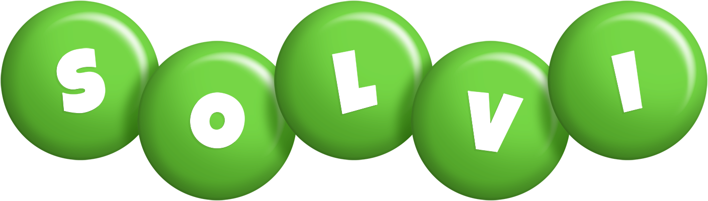Solvi candy-green logo
