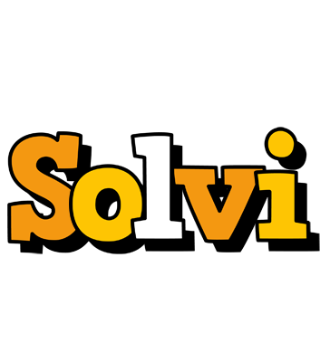 Solvi cartoon logo