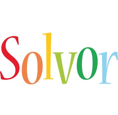 Solvor birthday logo