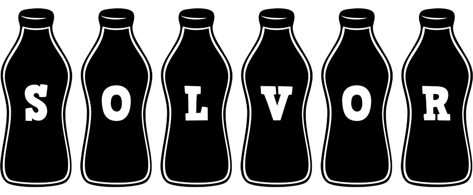 Solvor bottle logo