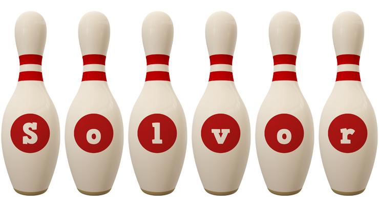 Solvor bowling-pin logo