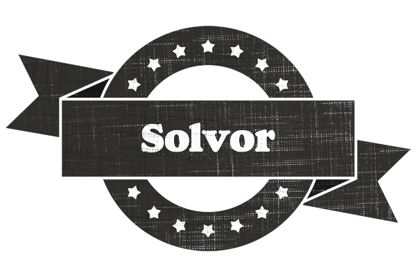 Solvor grunge logo