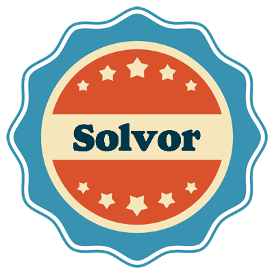 Solvor labels logo