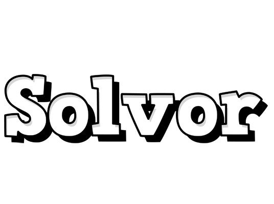 Solvor snowing logo