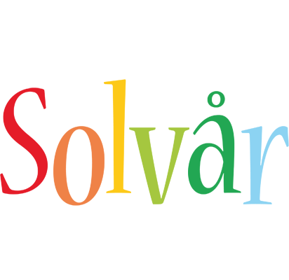 Solvår birthday logo