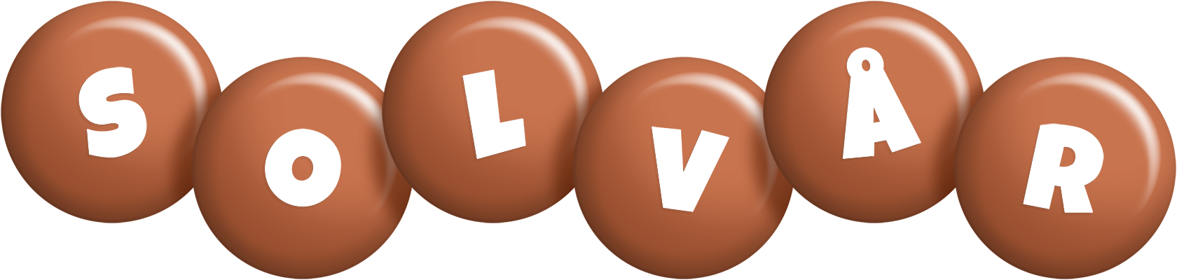 Solvår candy-brown logo