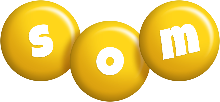 Som candy-yellow logo