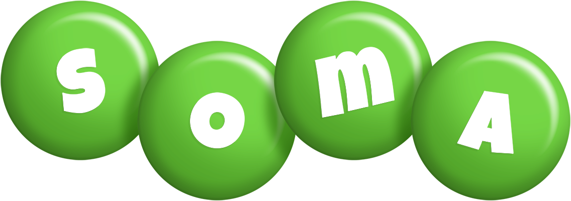 Soma candy-green logo
