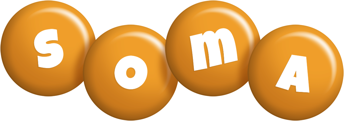 Soma candy-orange logo
