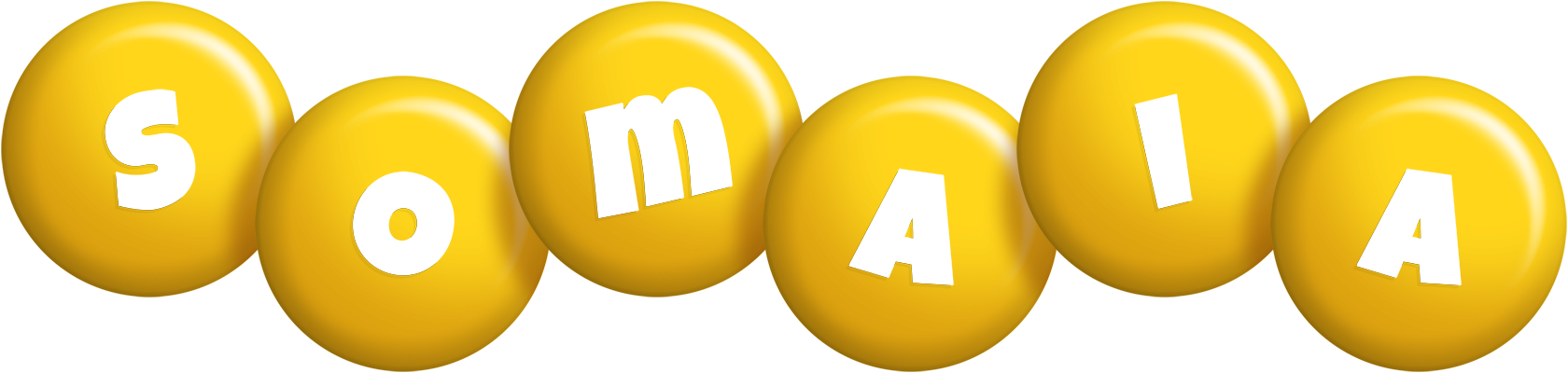 Somaia candy-yellow logo