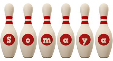 Somaya bowling-pin logo