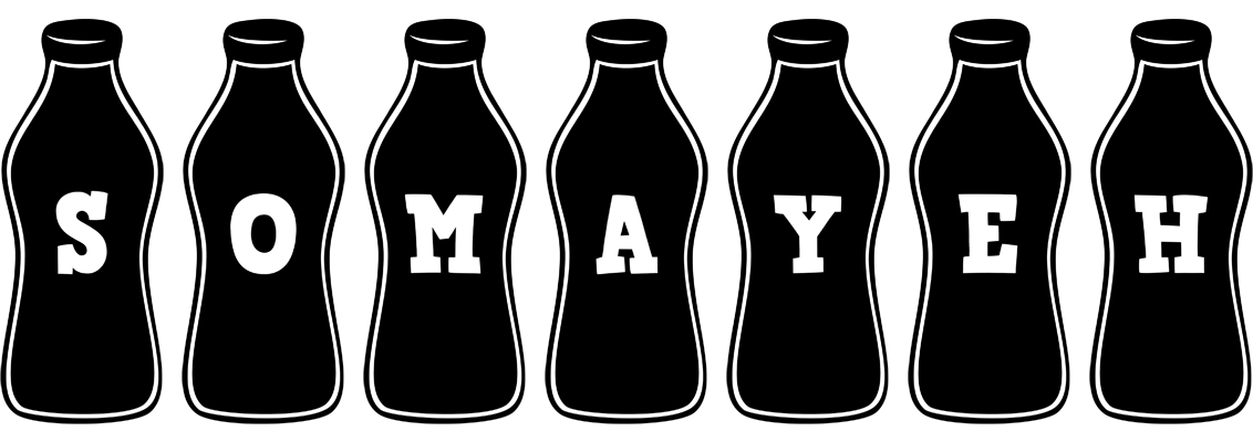 Somayeh bottle logo
