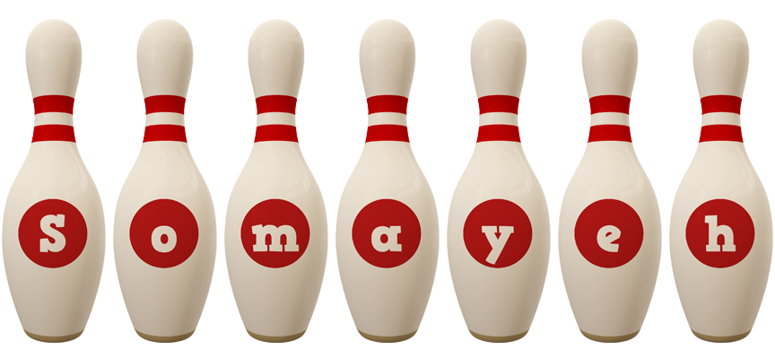 Somayeh bowling-pin logo