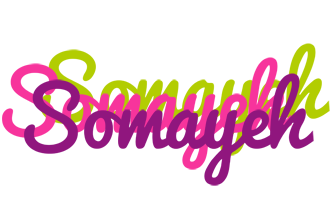 Somayeh flowers logo